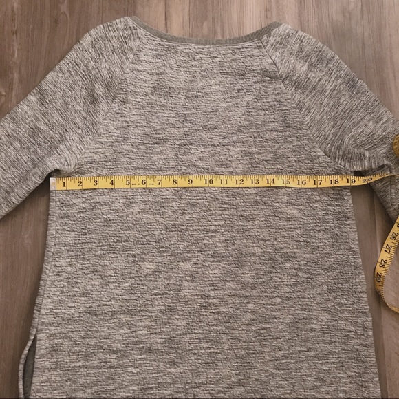 White & Warren long-sleeve heathered gray dress - Picture 12 of 15